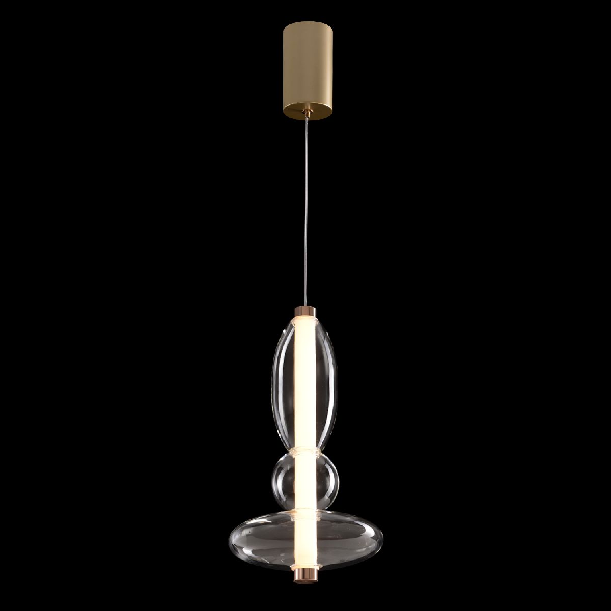 Подвесной светильник Crystal Lux QUASAR SP10W LED TRANSPARENT