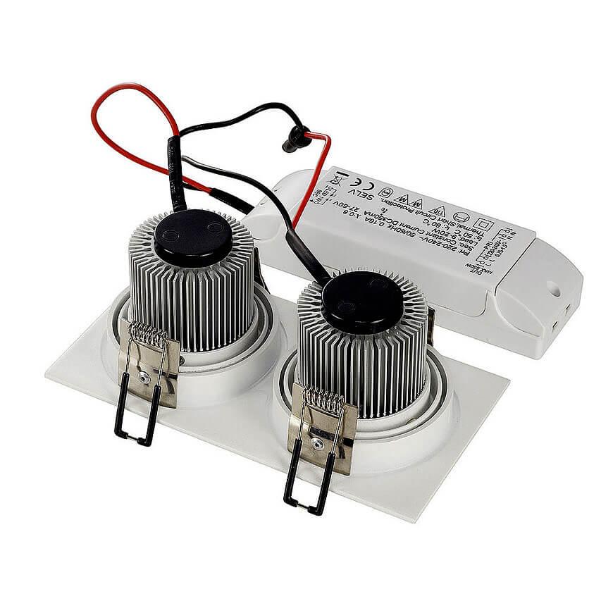 Встраиваемый светодиодный светильник SLV New Tria Led 2 Square Set 113926