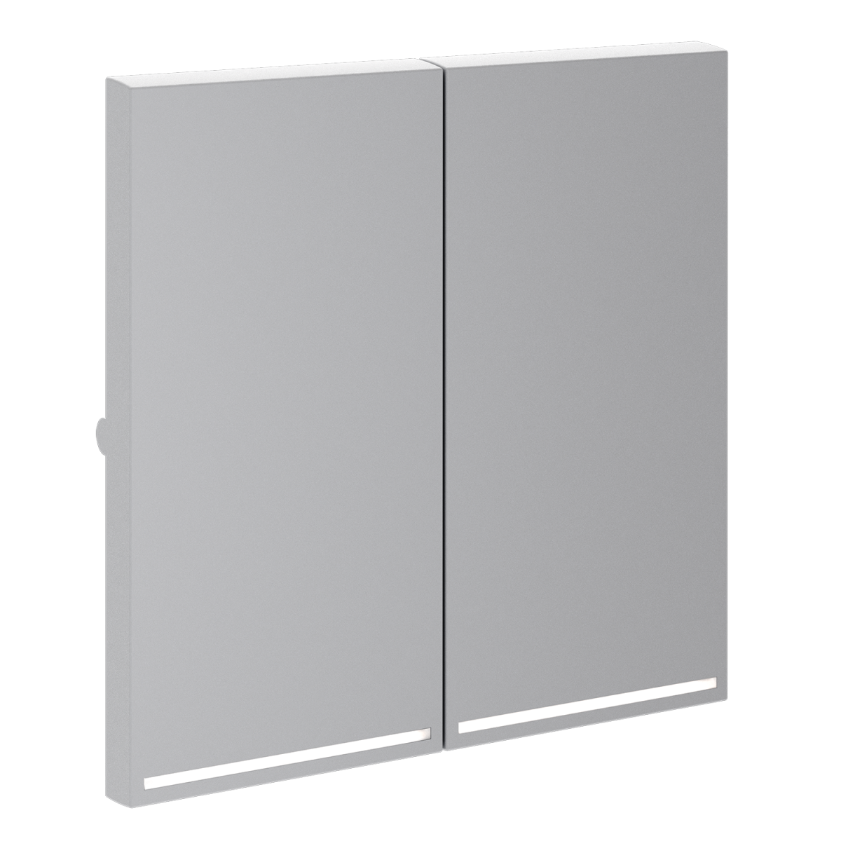 Клавиши для выключателя/переключателя двухклавишного с подсветкой Voltum S70 (серый) VLS000416