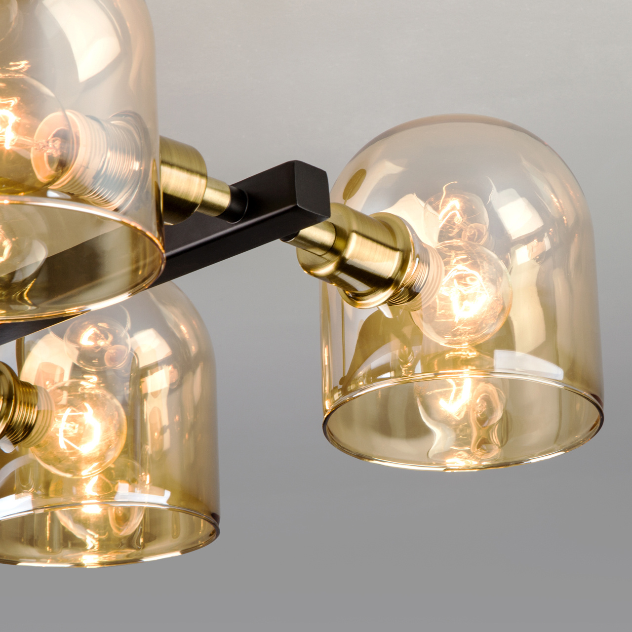 Потолочная люстра Eurosvet Wade 70103/6 бронза/черный