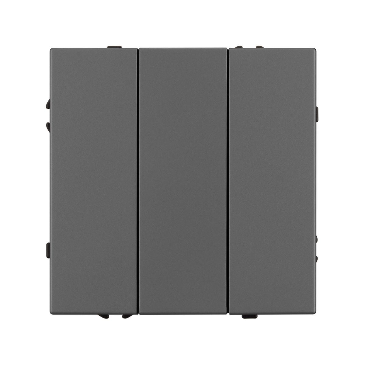 Механизм выключателя трехклавишный непроходной Arlight SWT-NOBE-MK03-SFPL-GR (230V, 10A) (Серый базальт) 061799