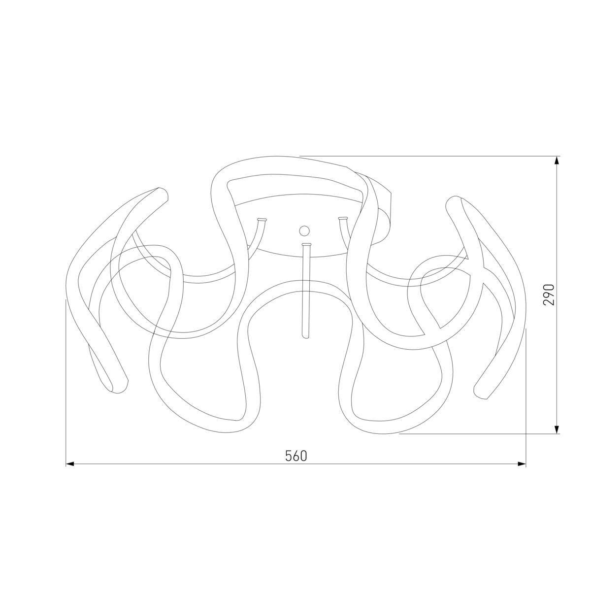 Потолочный светильник Eurosvet Alstroemeria 90238/1 кофе