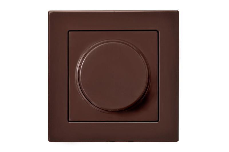 Светорегулятор светодиодный поворотный нажимной 200 Вт Liregus Epsilon 28-1414