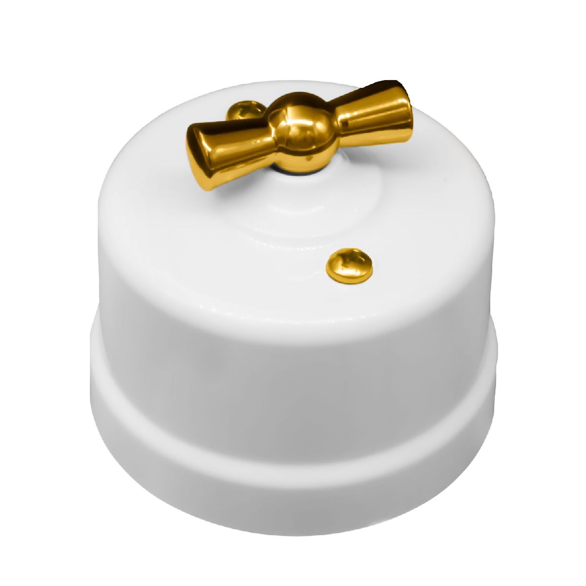 Выключатель одноклавишный Bironi Лизетта B1-200-21-G