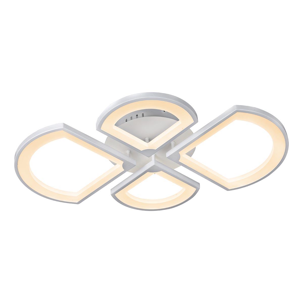 Потолочная светодиодная люстра с пультом управления iLedex River X024-4 WH