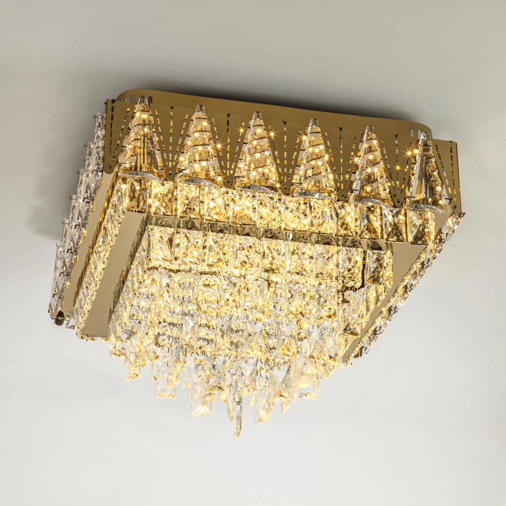 Потолочная люстра LED4U L9437-500-500 GD с УД