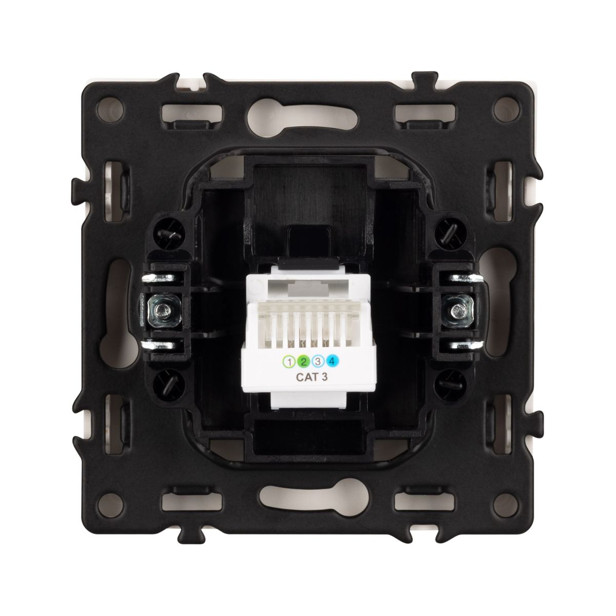 Механизм телефонной розетки Arlight SCT-NOBE-MTL1-SFPL-IS (RJ-11, 4C) (Никель) 061893