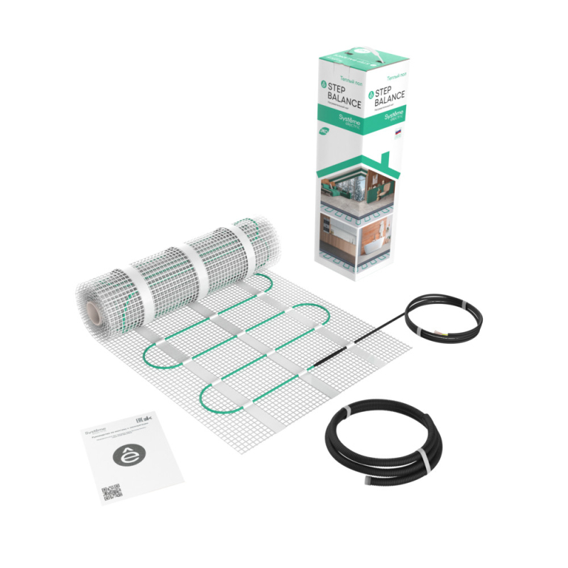Мат нагревательный 150 Вт/м2, 150 Вт, 1 м2 Systeme Electric Step Balance SBM150010