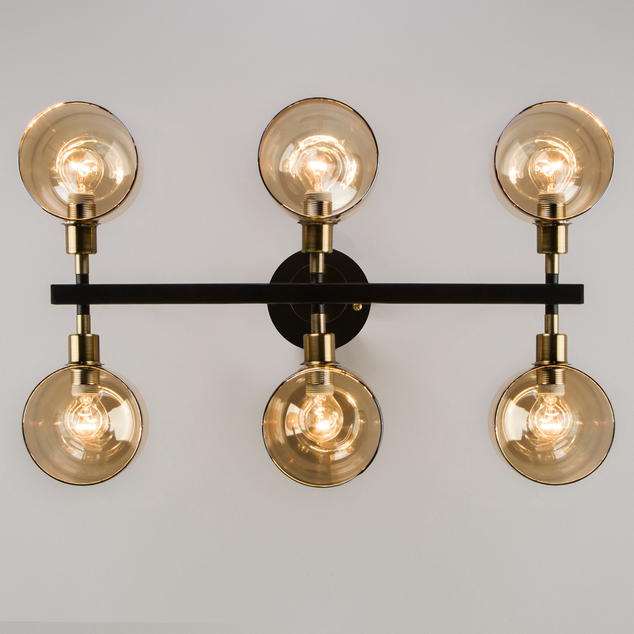 Потолочная люстра Eurosvet Wade 70103/6 бронза/черный