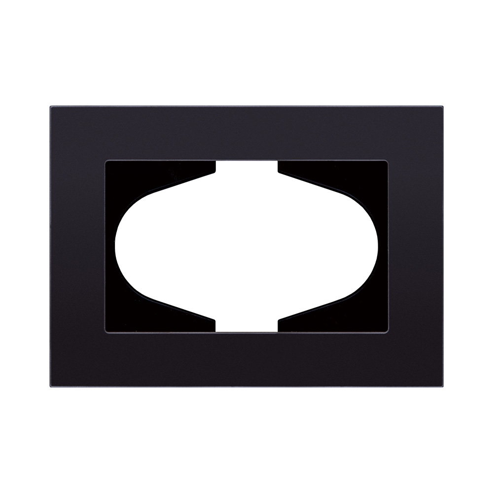 Рамка для двойной розетки, стекло черный Kollinger Reflex MG RM120BK
