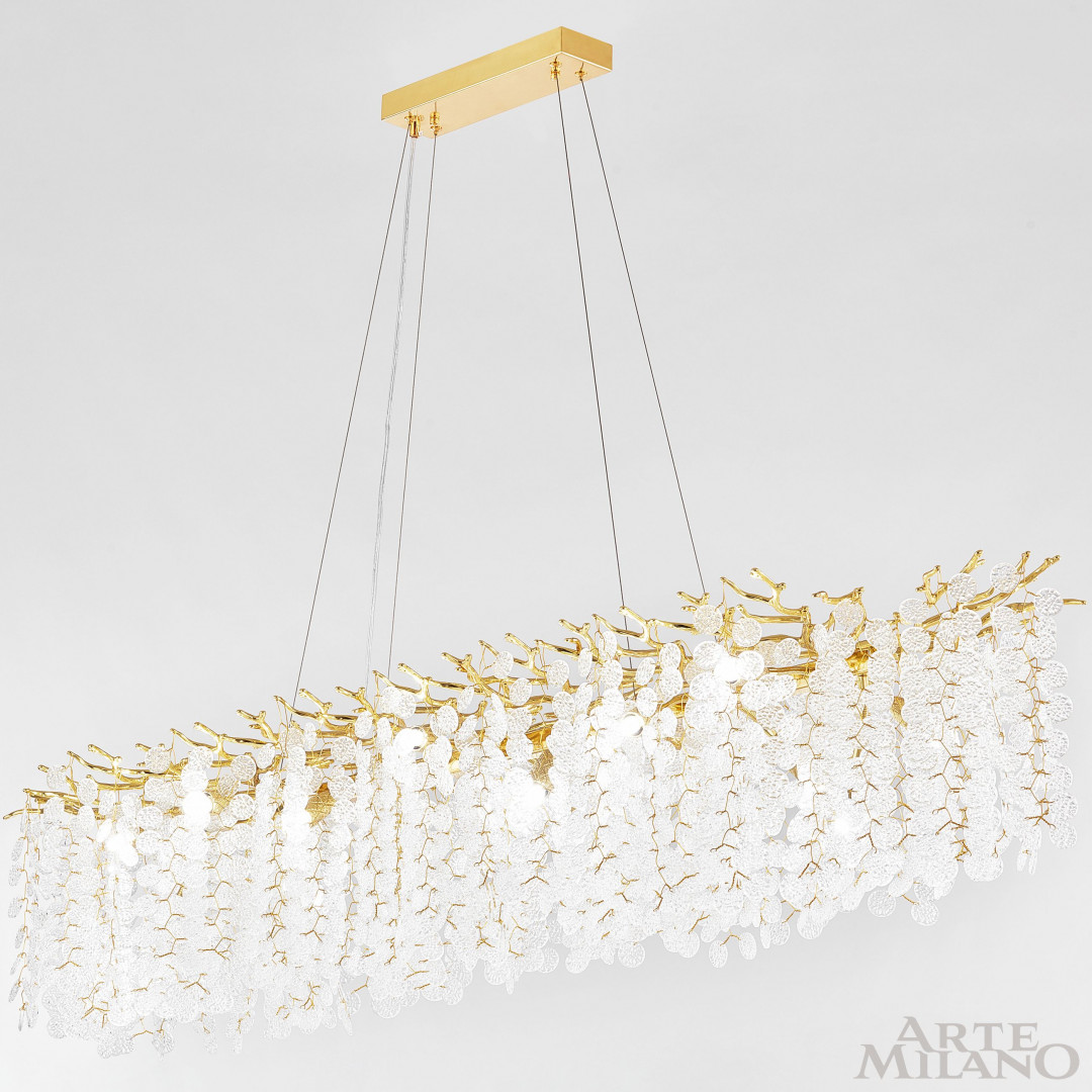 Подвесная люстра Arte Milano Milan 230011/L1500/16/C Gd
