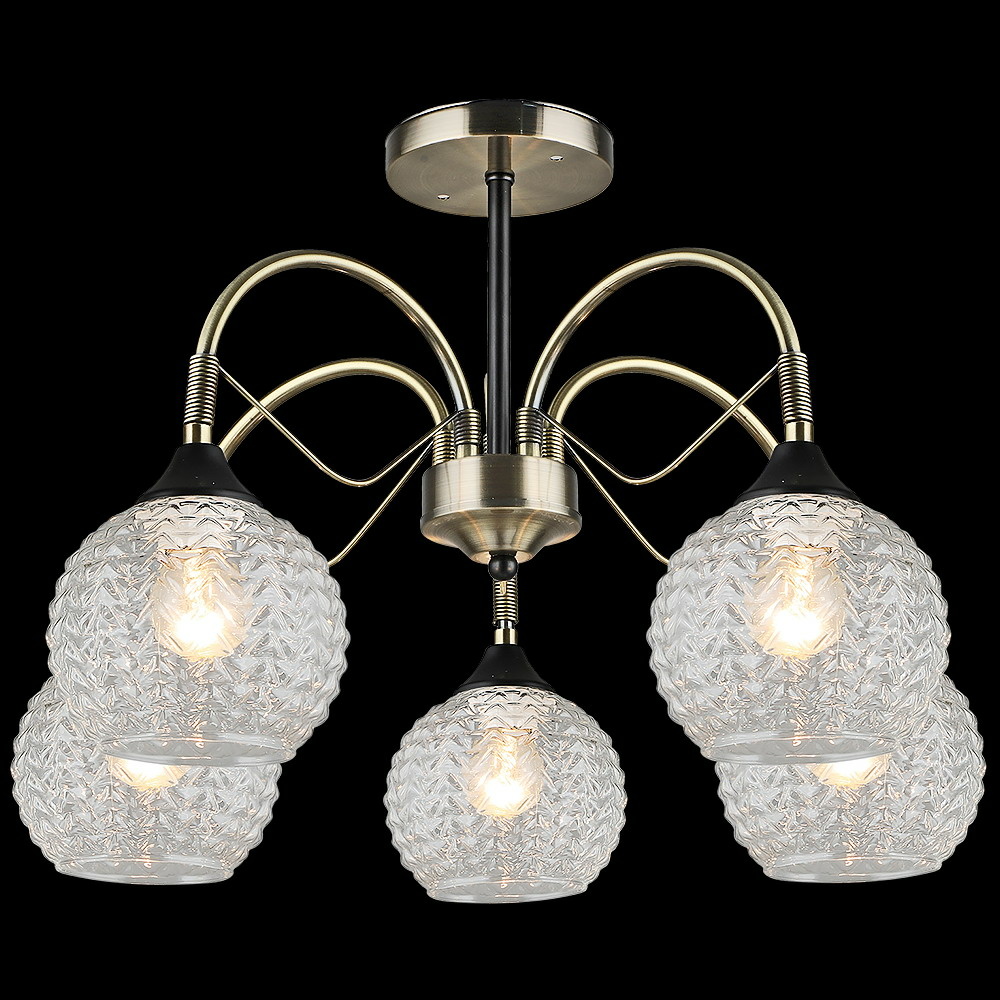 Люстра на штанге Reluce 02026-0.3-05 AB+BK