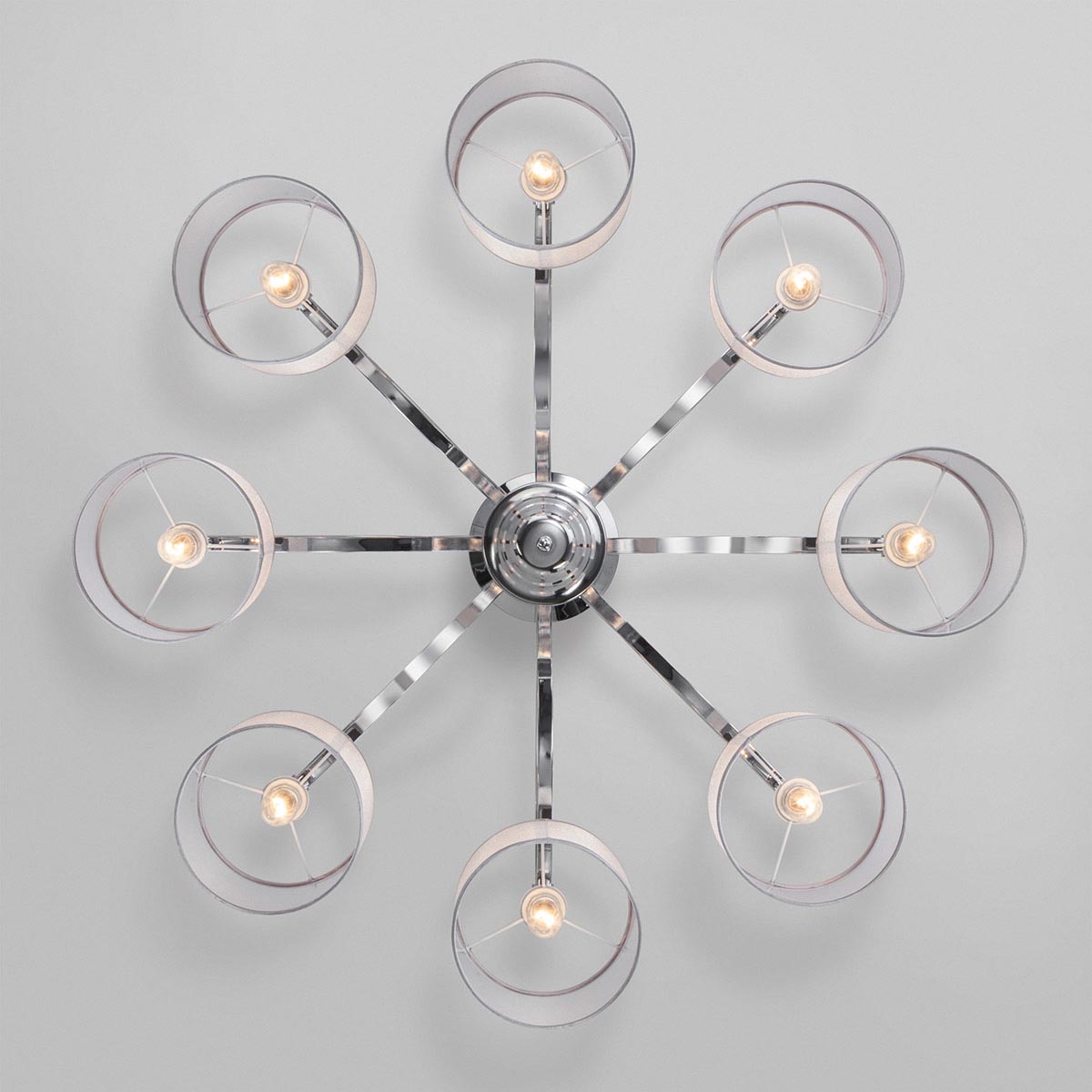 Потолочная люстра Eurosvet Fabiola 60124/8 хром Smart (60109/8)