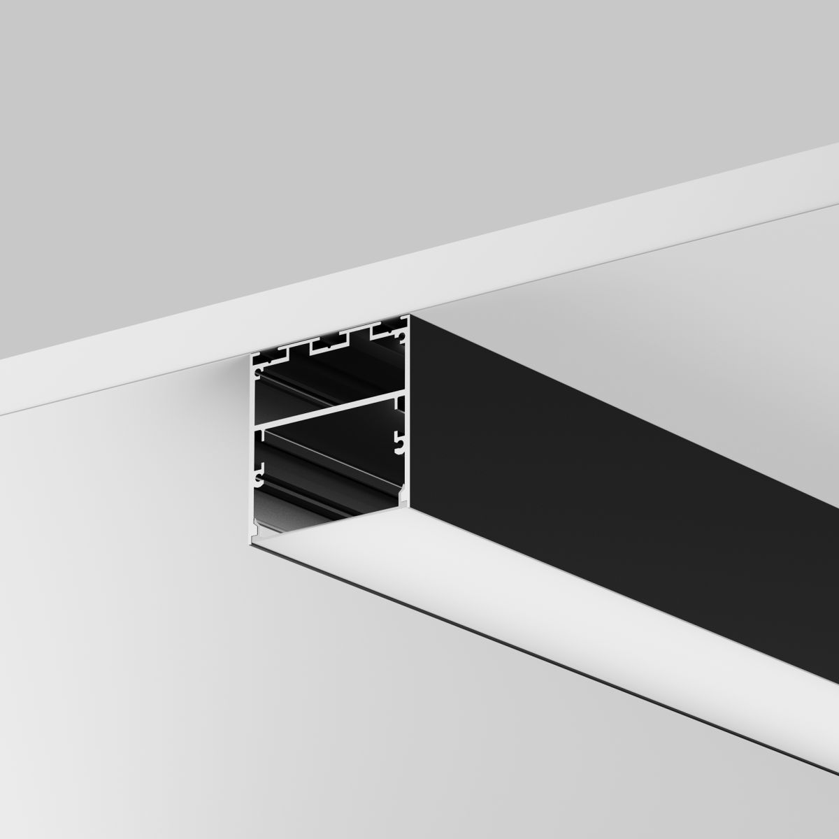 Алюминиевый профиль накладной-подвесной 50x50 Maytoni Led Strip ALM-5050T-B-2M 633008