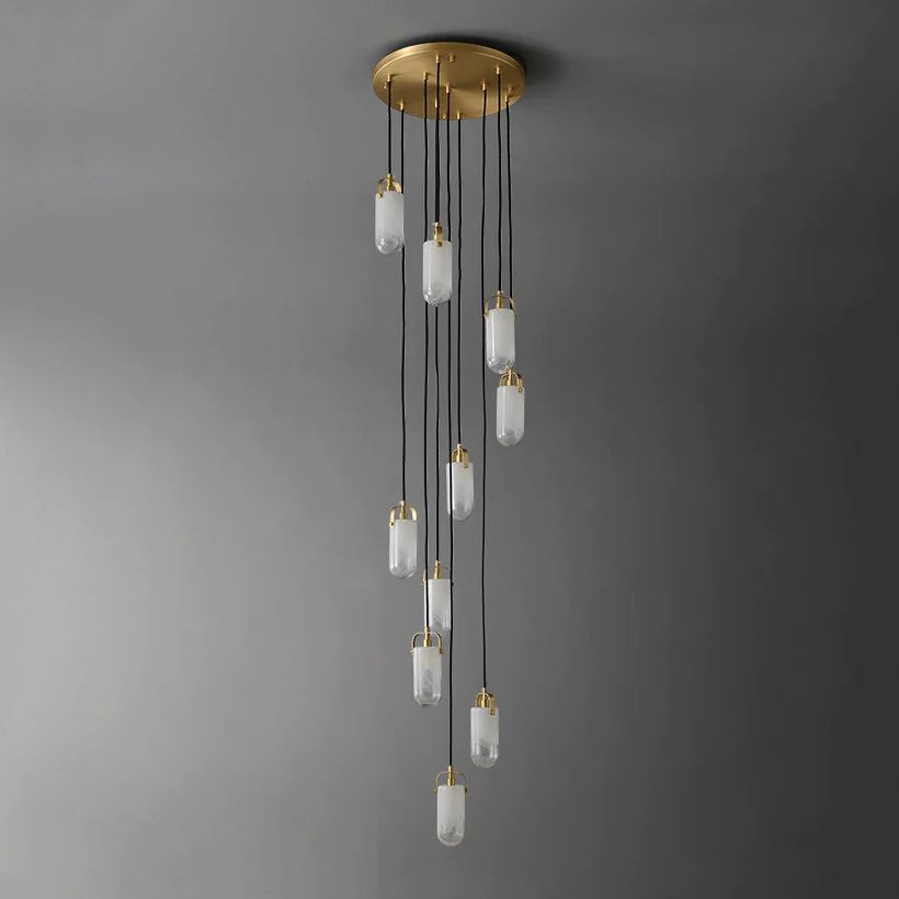 Каскадная люстра DeLight Collection Sorno MT9056-10H brass