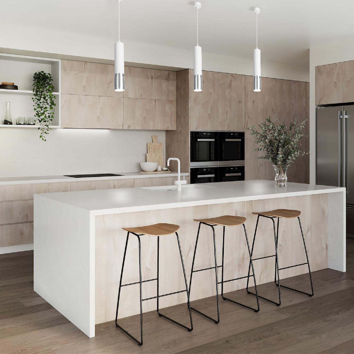 Подвесной светильник Eurosvet Tony DLN108 GU10 белый/серебро a055557