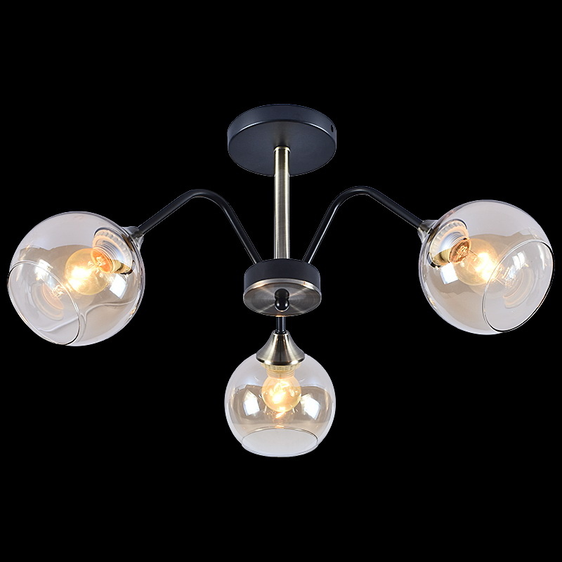 Люстра на штанге Reluce 01233-0.3-03 BK+AB