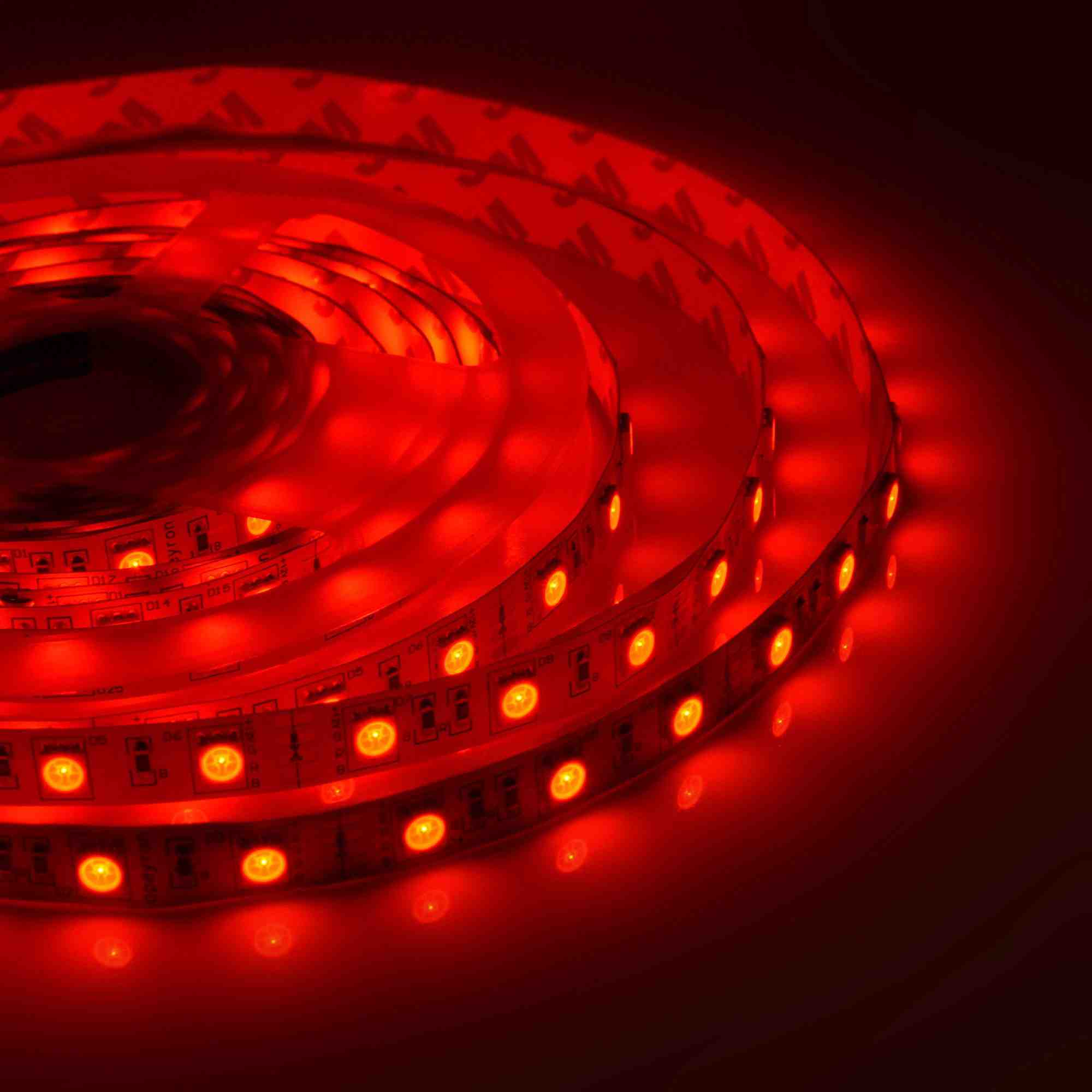 Светодиодная лента Apeyron 12В СТ 14,4Вт/м smd5050 60д/м IP67 (НАНО) 5м RGB 00-75