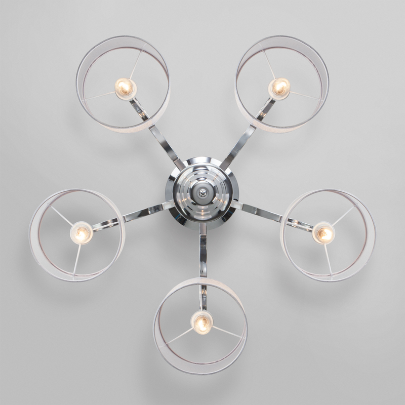 Потолочная люстра Eurosvet Fabiola 60109/5 хром