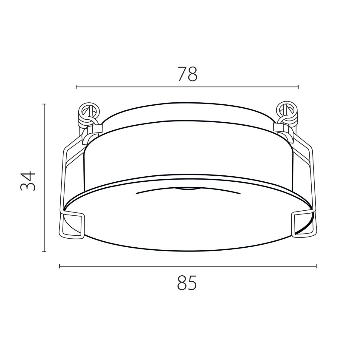 Рамка для светильников вогнутая Lightstar Spira 0742х6 (D85) 074206-11
