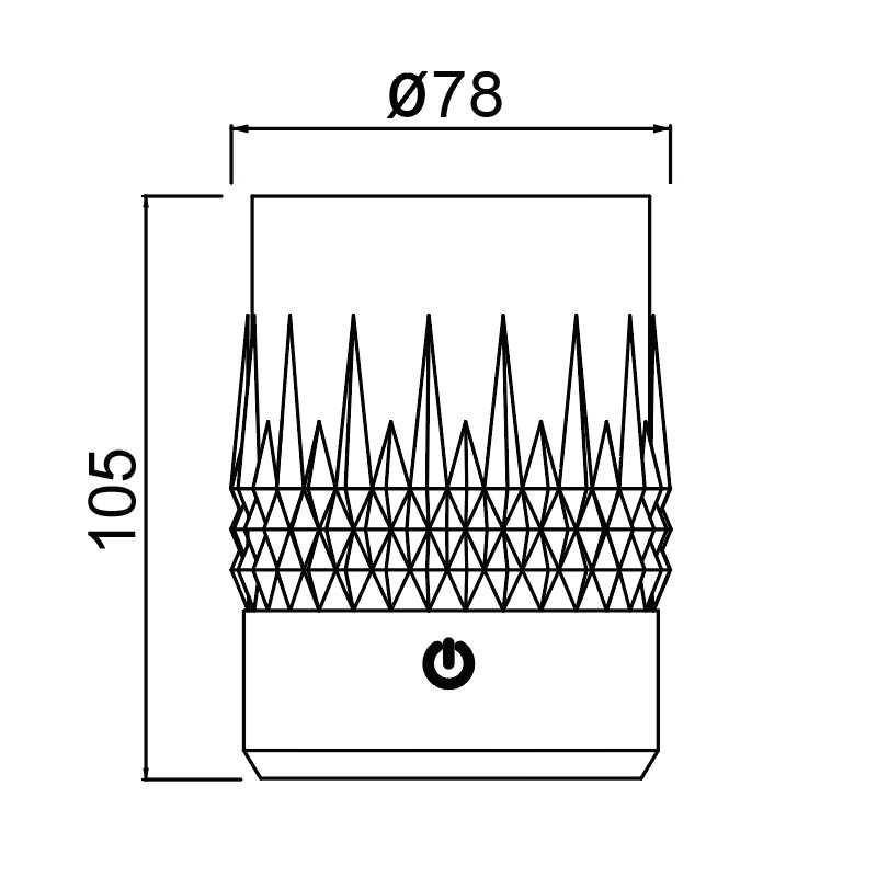 Стакан-светильник Mantra Lax 9082