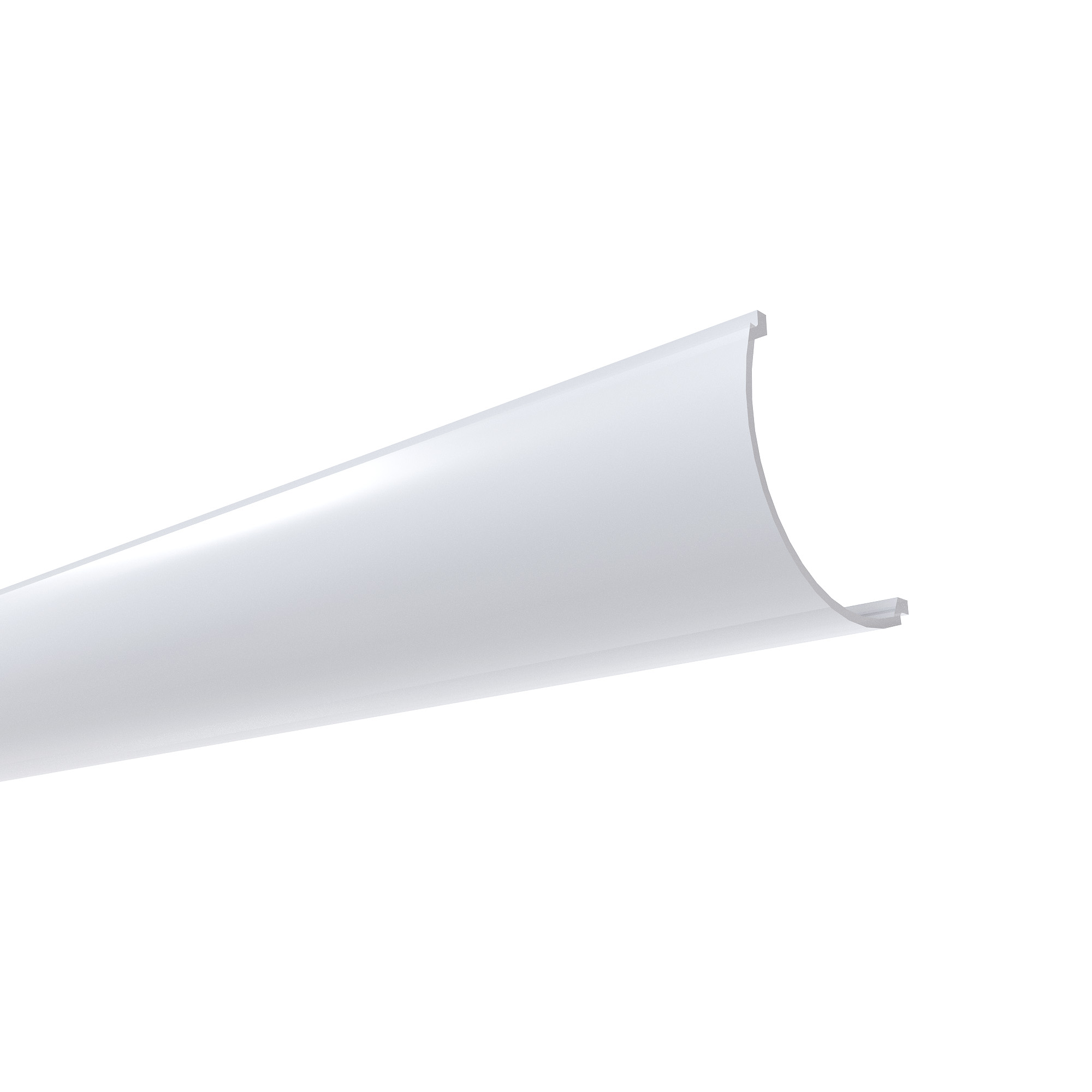 Профиль угловой накладной Apeyron ширина ленты до 10мм (рассеиватель, заглушки - 2шт) 08-04