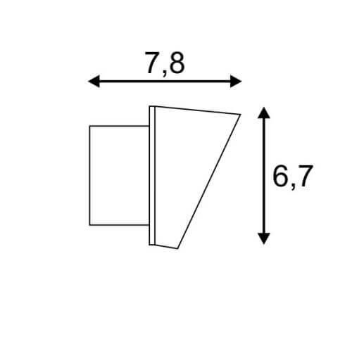 Настенный светодиодный светильник SLV Wave Wall 25 147820