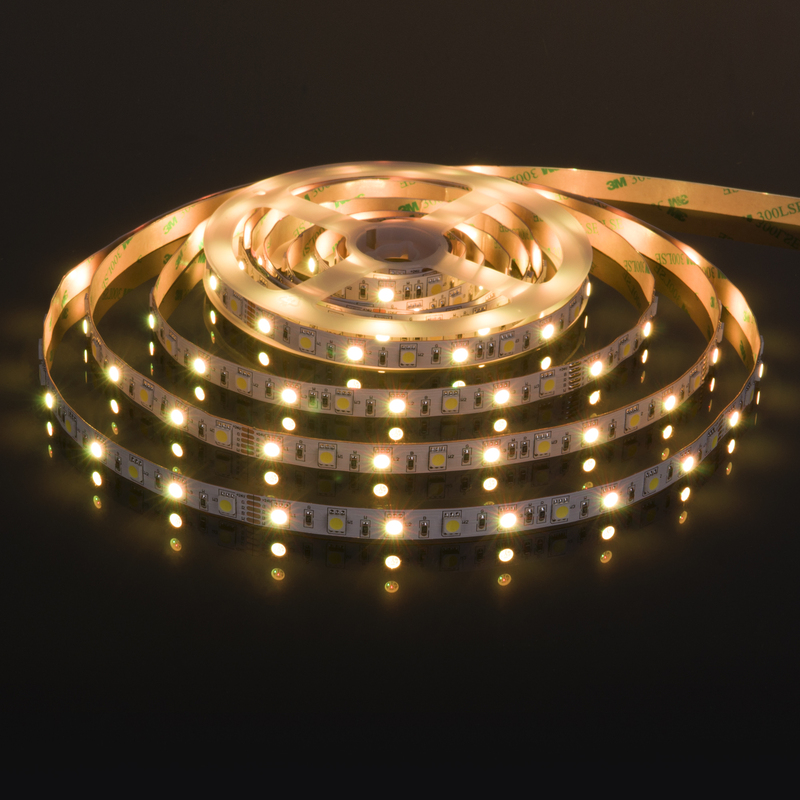 Светодиодная лента Elektrostandard 24V 14,4W 60Led 5050+5050 IP20 MIX RGB/холодный белый, 5м 4690389172274