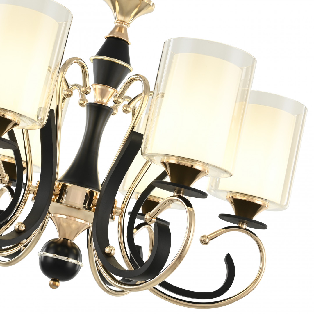 Подвесная люстра Arte Milano Florentia 302237/6 Bk/Gd