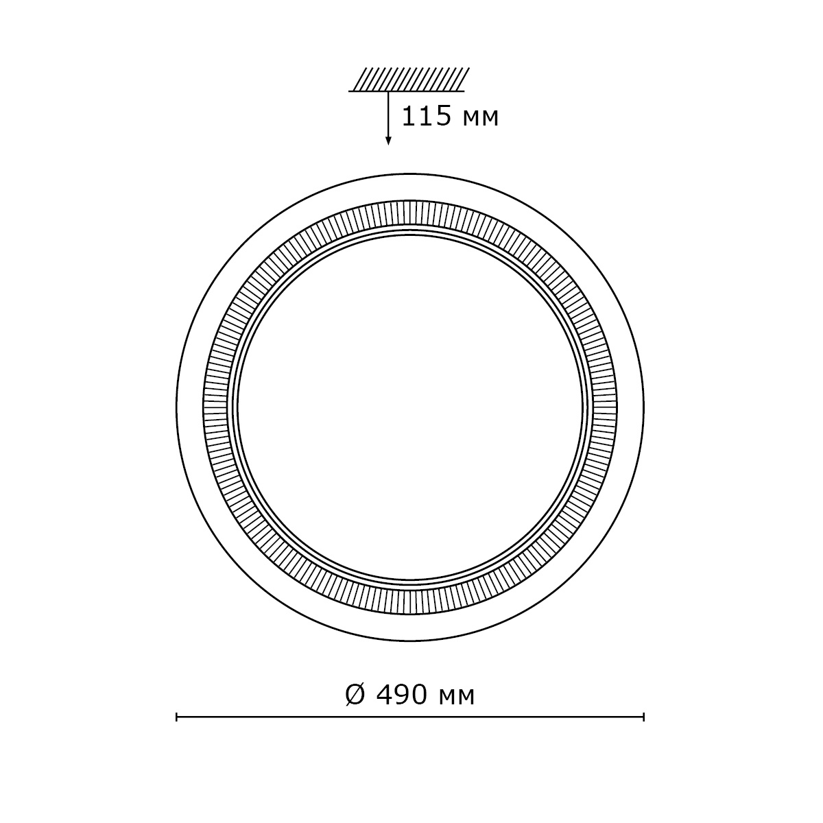 Настенно-потолочный светодиодный светильник Sonex Limura 2033/C