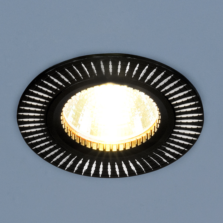 Встраиваемый светильник Elektrostandard 2003 MR16 BK/SL черный/серебро 4690389060441