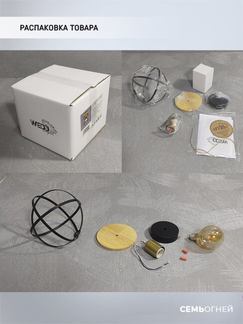 Потолочный светильник Wedo Light Mirna WD3573/1C-BK-AB