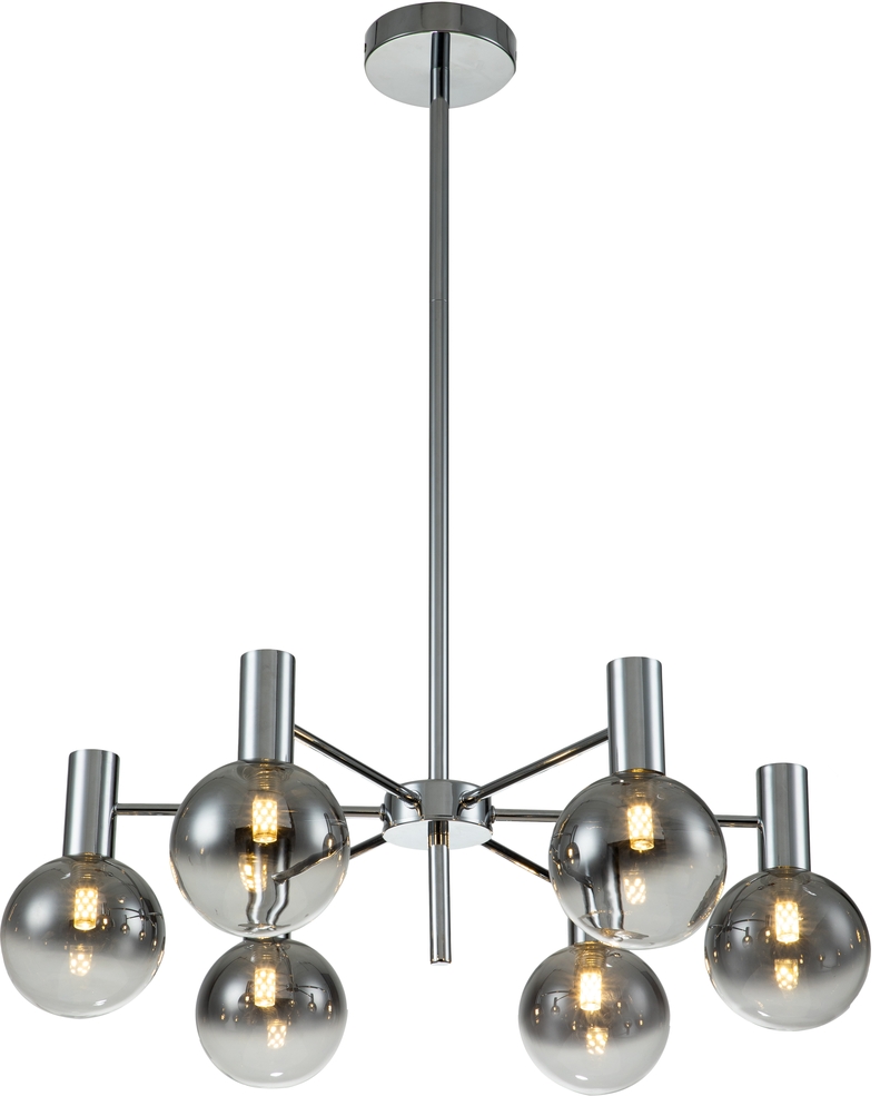 Люстра на штанге Indigo Collana 13015/6R Chrome V000224