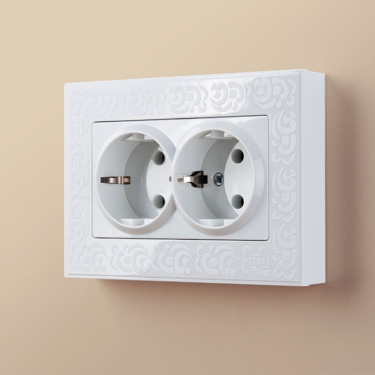 Рамка для двойной розетки Werkel 4690389160561 W0082301 a050807