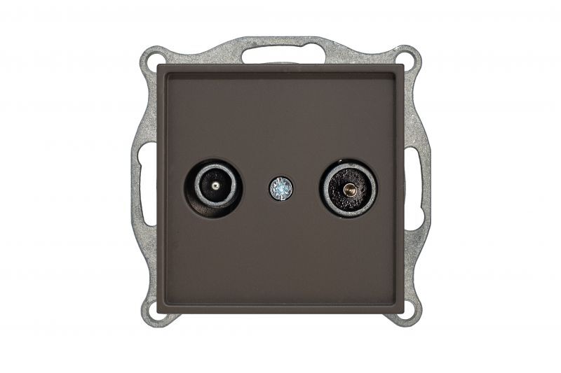 Розетка радиоточка + ТВ Liregus Retro 29-028