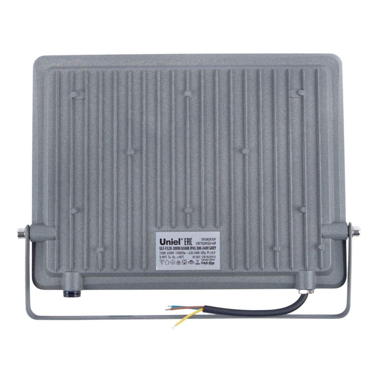 Прожектор Uniel ULF-F52D-200W/6500K IP65 200-240V GREY UL-00013060