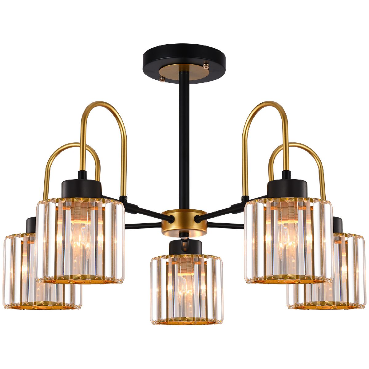 Люстра на штанге Illumico IL1305-5CPA-29 BK GD