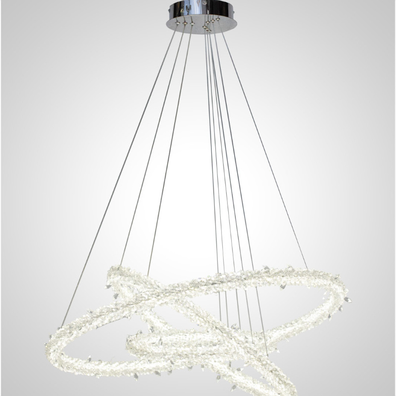 Подвесная люстра AM Group OVALE CH D800+600+400