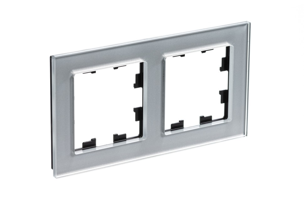 Рамка 2-ая Systeme Electric AtlasDesign Nature Стекло алюминий ATN320302