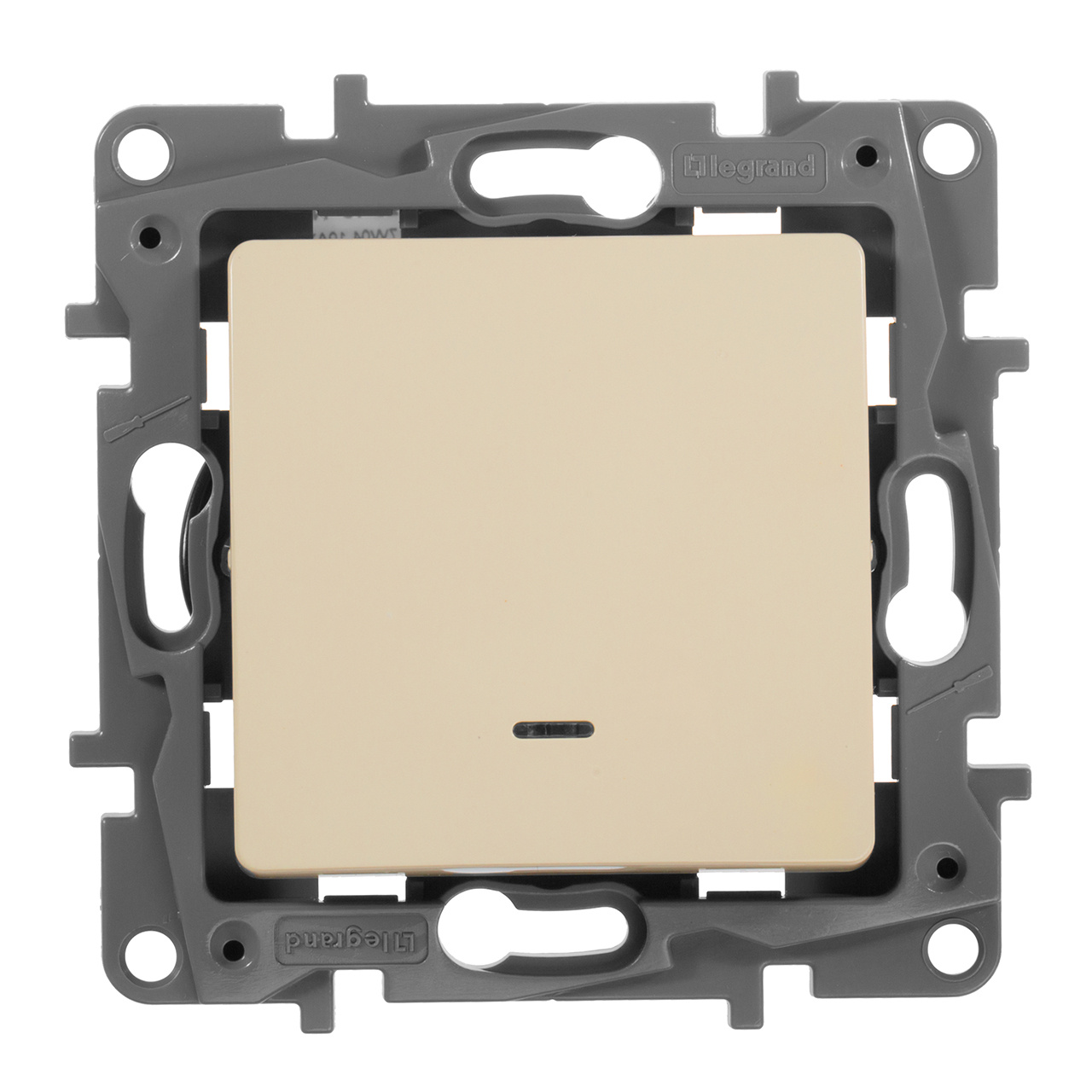 Переключатель одноклавишный Legrand Etika с подсветкой 10A 250V слоновая кость 672315