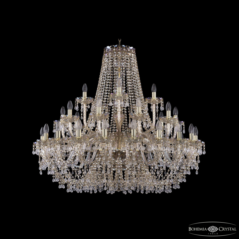 Подвесная люстра второго света Bohemia Ivele Crystal 1410/20+10+5/400 G V0300 M801