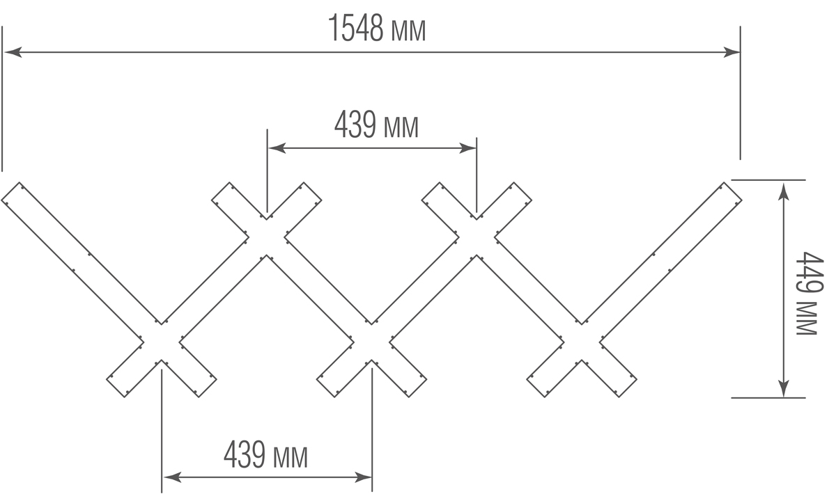 Подвесная люстра Donolux Patten DL155X46WW115 RAL9003 spec