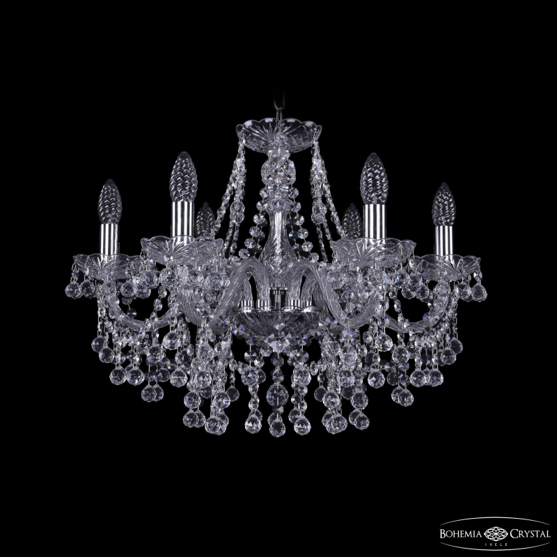 Подвесная люстра Bohemia Ivele Crystal 1409/6/195 Ni