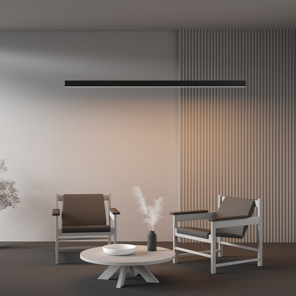 Линейный подвесной светильник Maytoni Technical 3000K 35x67 (Черный, 2 м) LL312047