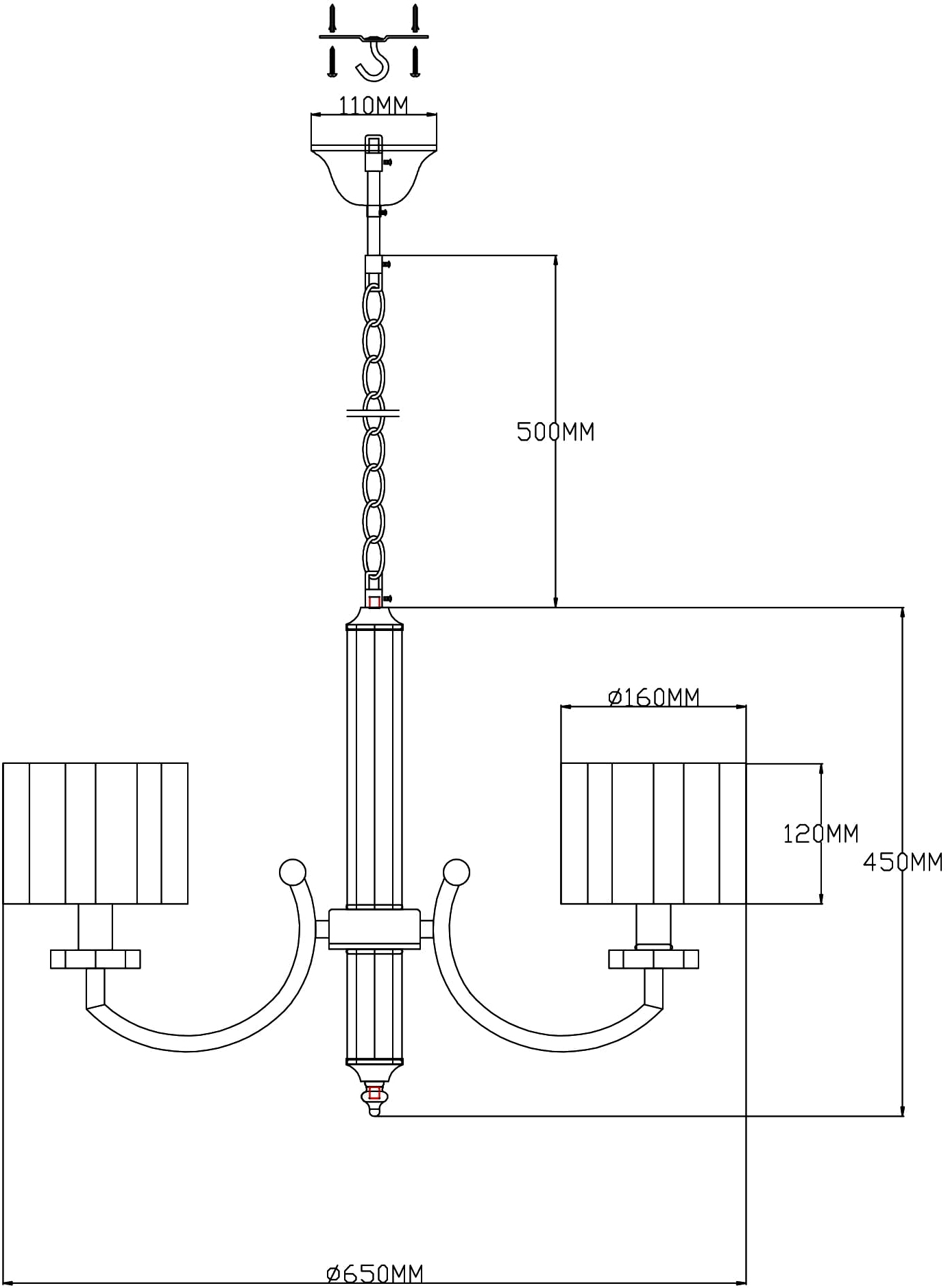 Подвесная люстра Moderli Claim V2652-5P