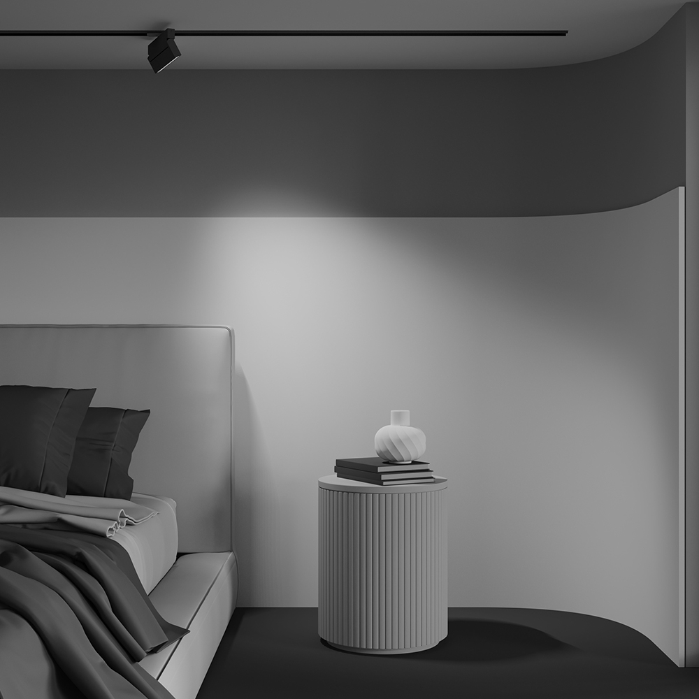 Трековый однофазный светильник Maytoni Points Rot TR224-1-12WCCT-M-B