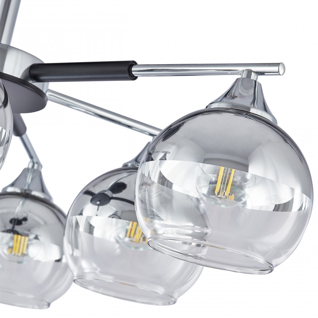 Люстра на штанге Arte Milano Napoli 339354/8 CR+BK