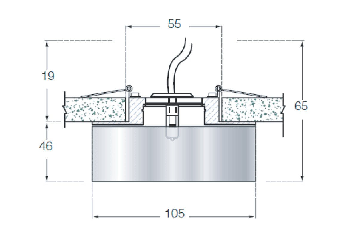 Встраиваемый светильник Donolux Downlight DL047CH/Crystal