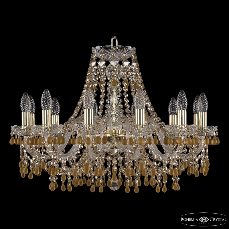 Подвесная люстра Bohemia Ivele Crystal 1410/12/240 G V1003 R721