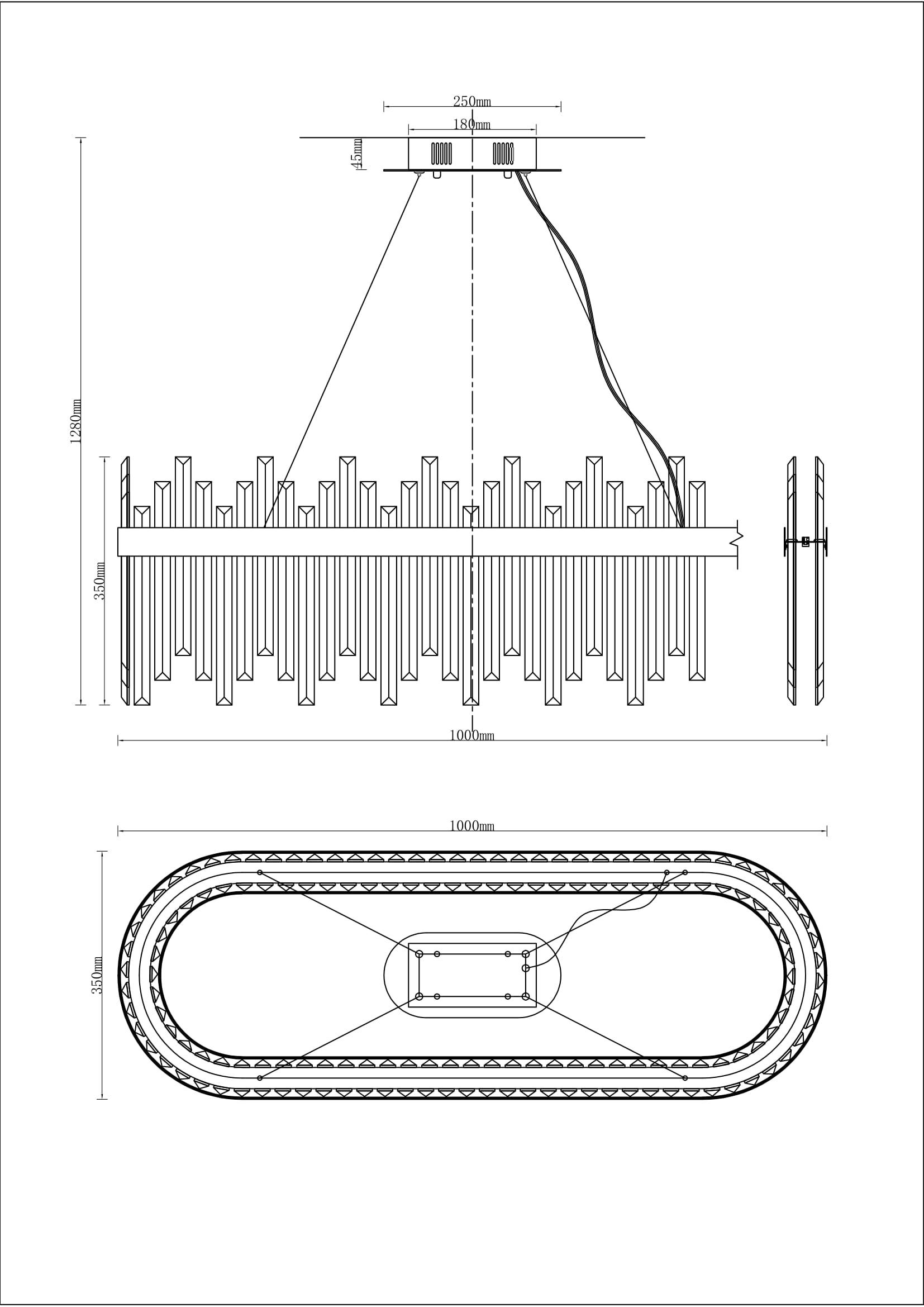 Подвесная люстра Moderli Citro V9090-PL